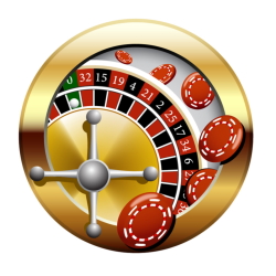 una ruleta con fichas de casino