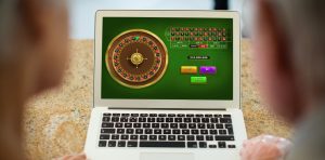 Un juego de ruleta en línea en una PC