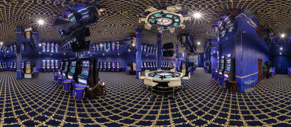 interior del elegante casino de élite