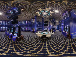 interior del elegante casino de élite