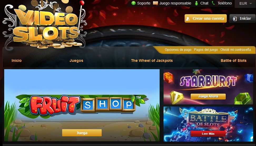 Lobby de Video Slots Casino