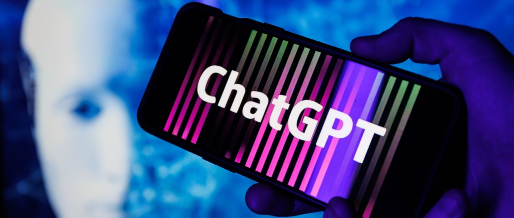 Logo de ChatGPT OpenAI en el teléfono