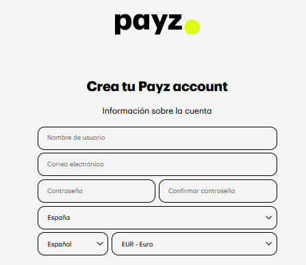 Sitio web de Payz